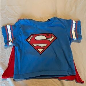 12mo Superman shirt with detachable cape